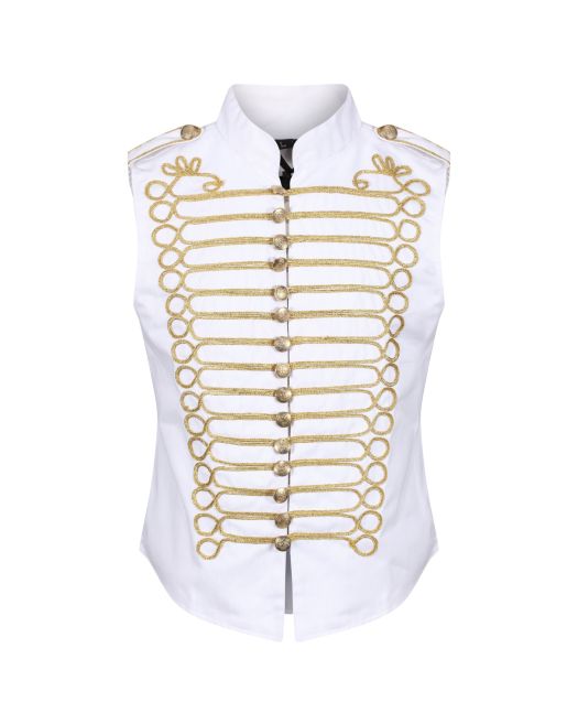 Women's Military Black & Gold Hussar Drummer Jacket | Ro Rox Boutique