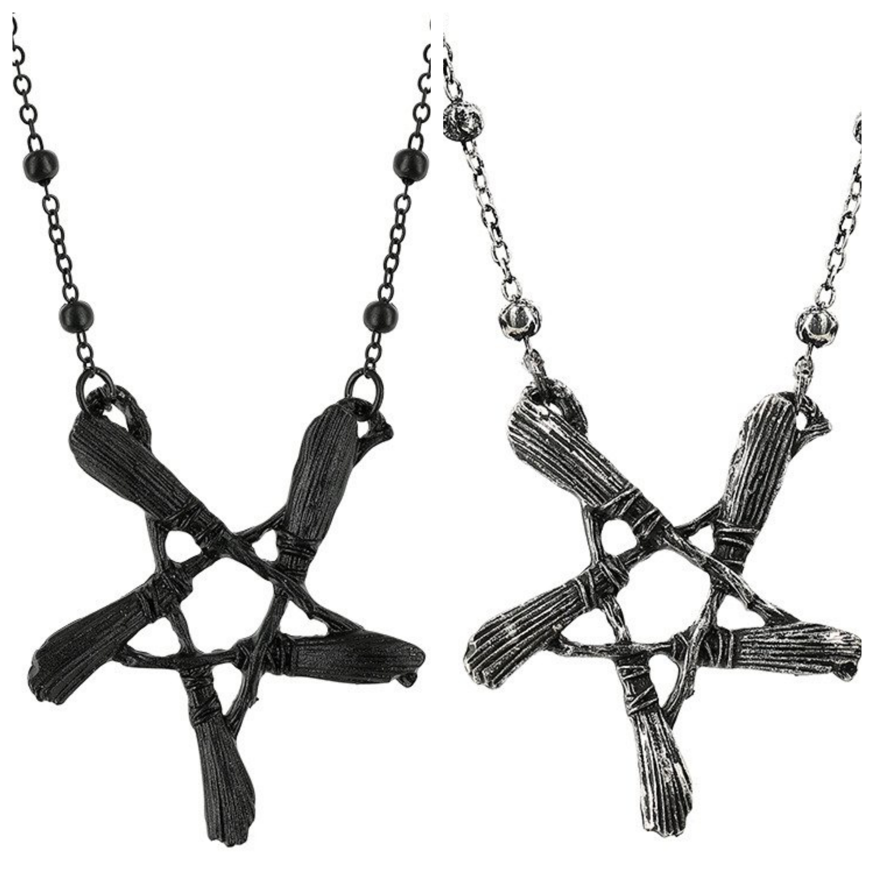 Lunar moth pendant necklace Wicca Witchcraft Pagan inspired jewelry.