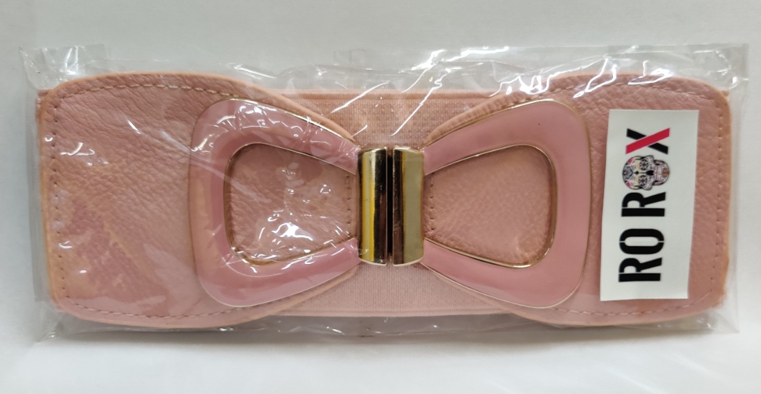 Ro Rox Jayne Vintage Retro Pin-Up 50/'s Bow Buckle Elasticated Wide Stretch Belt