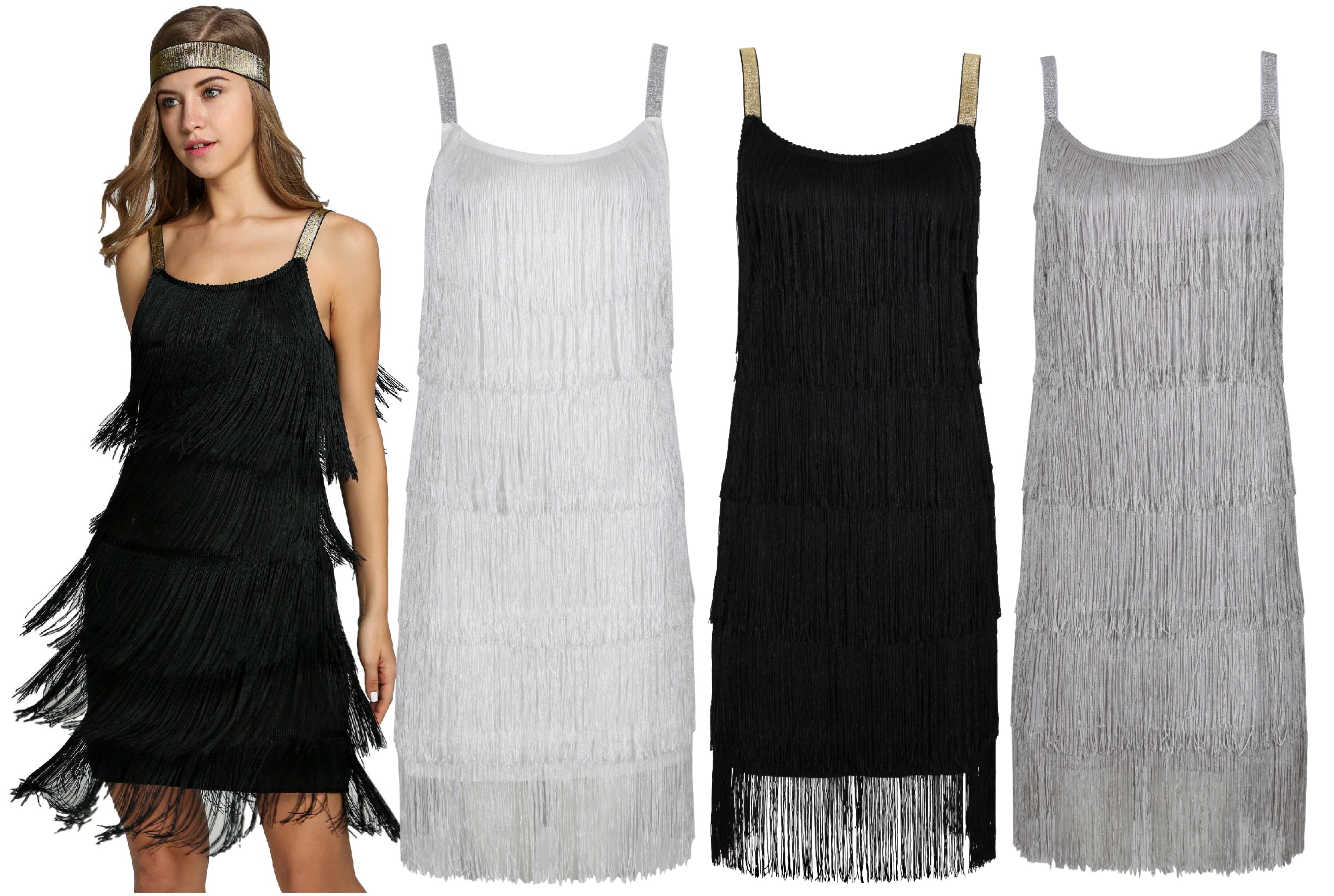 great gatsby tassel dress